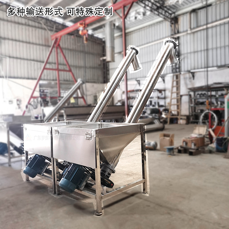 不銹鋼螺旋輸送機(jī)可“量身定制”，多種輸送形式